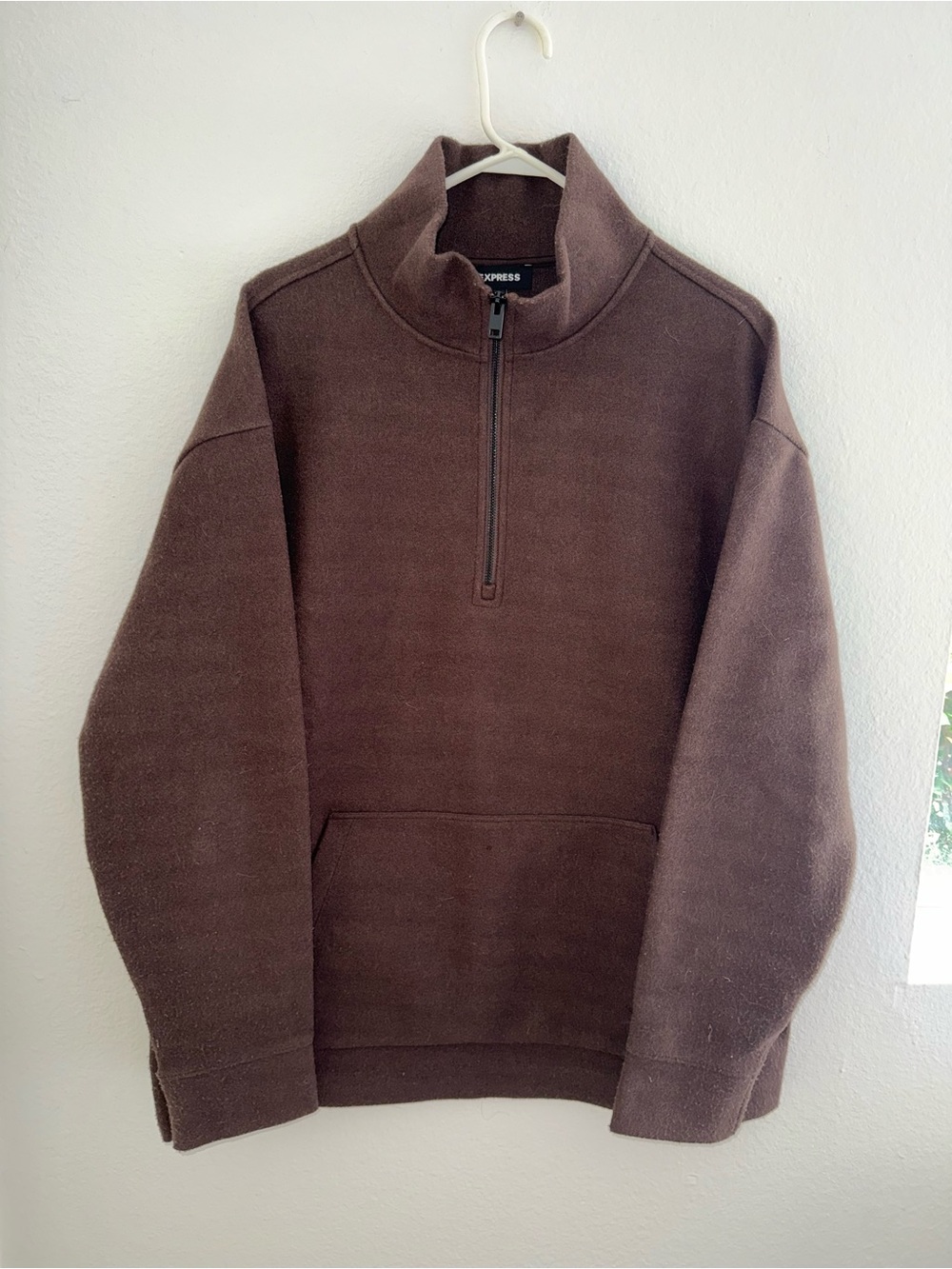 Express Men’s Wool Quarter Zip